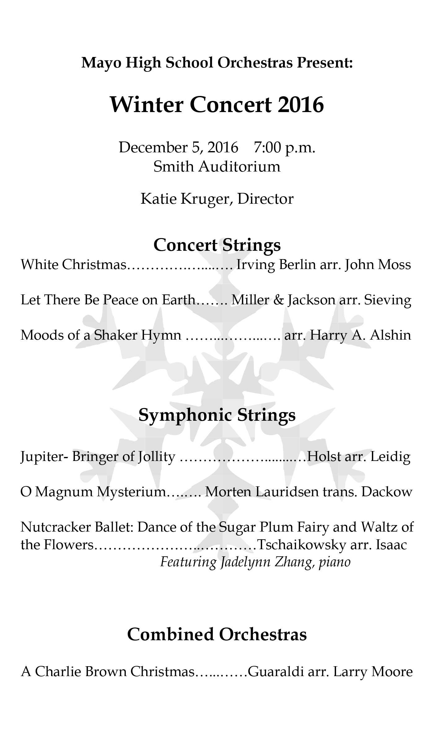 First Players Spring Concert