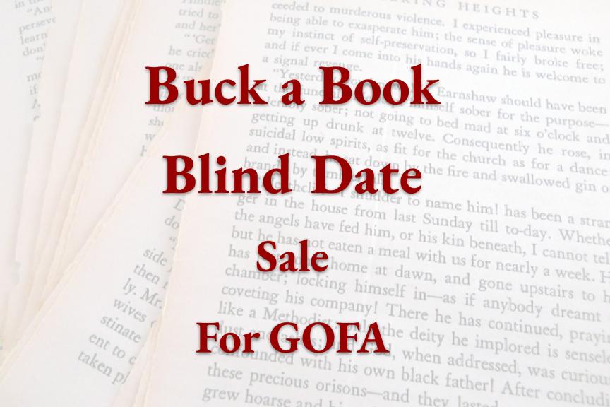 Buck A Book Blind Date sale for GOFA