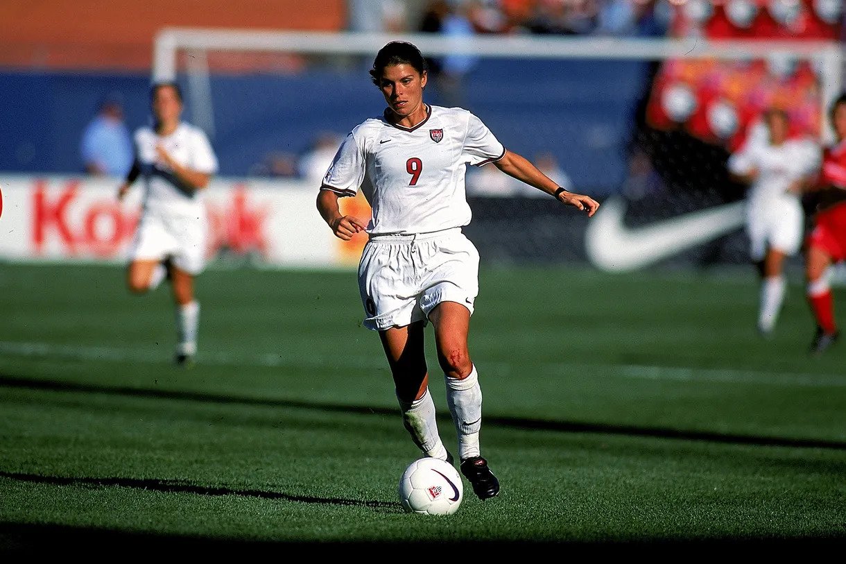 Mia Hamm: greatness on and off the field.