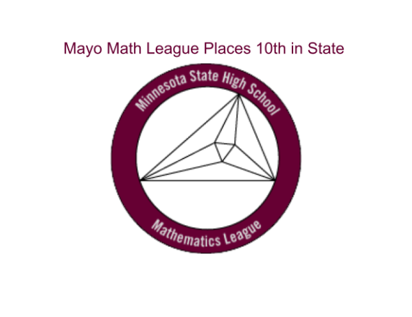 Mayo Math League places 10th in the state