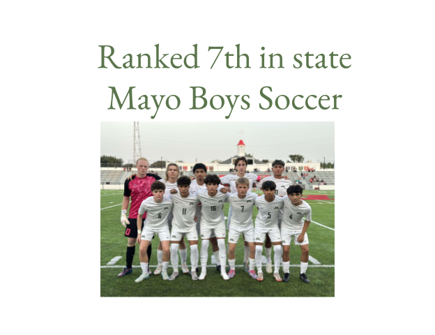 Mayo Boys Soccer: 7th vs. 2nd tonight