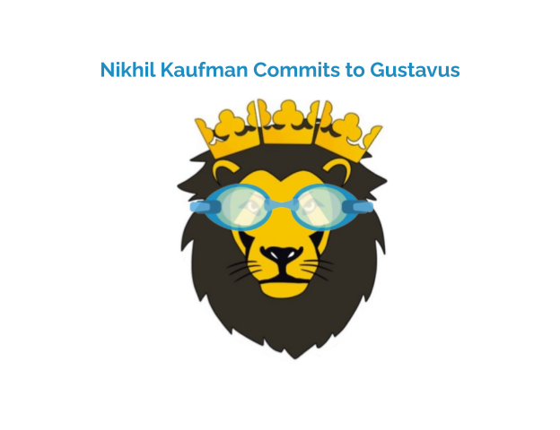 Swim Star Nikhil Kaufman Commits to Gustavus